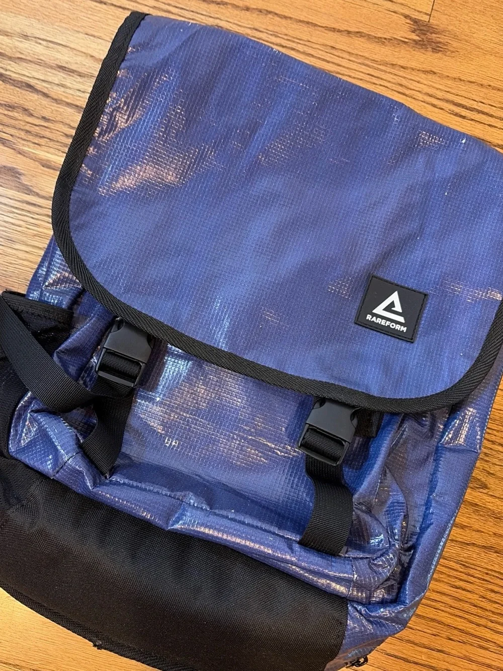 RAREFORM Brooklyn 20L Blue Backpack Laptop Sleeve Eco Upcycled Billboard Outdoor